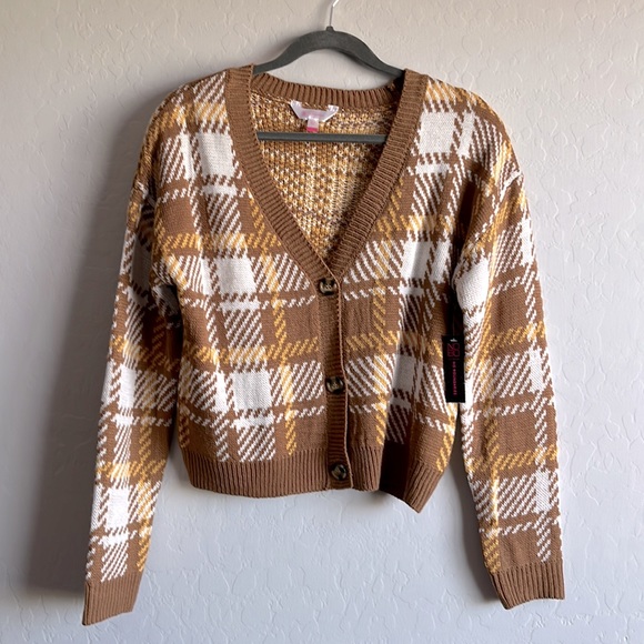 NoBo Fashion Cropped V-Neck Cardigan Sweater Junior Size L (11-13) - Picture 2 of 11